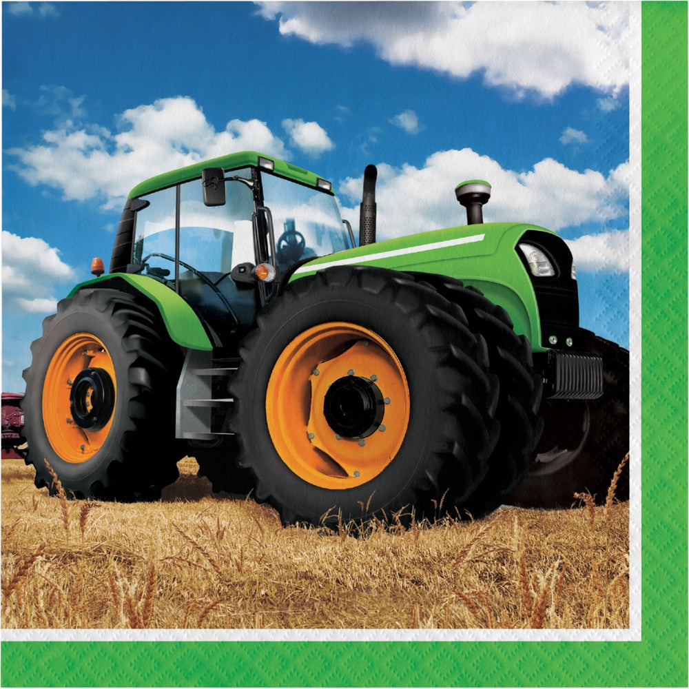Tractor Time Lunch Napkins