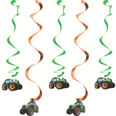 Tractor Time Dizzy Danglers - 5Pk