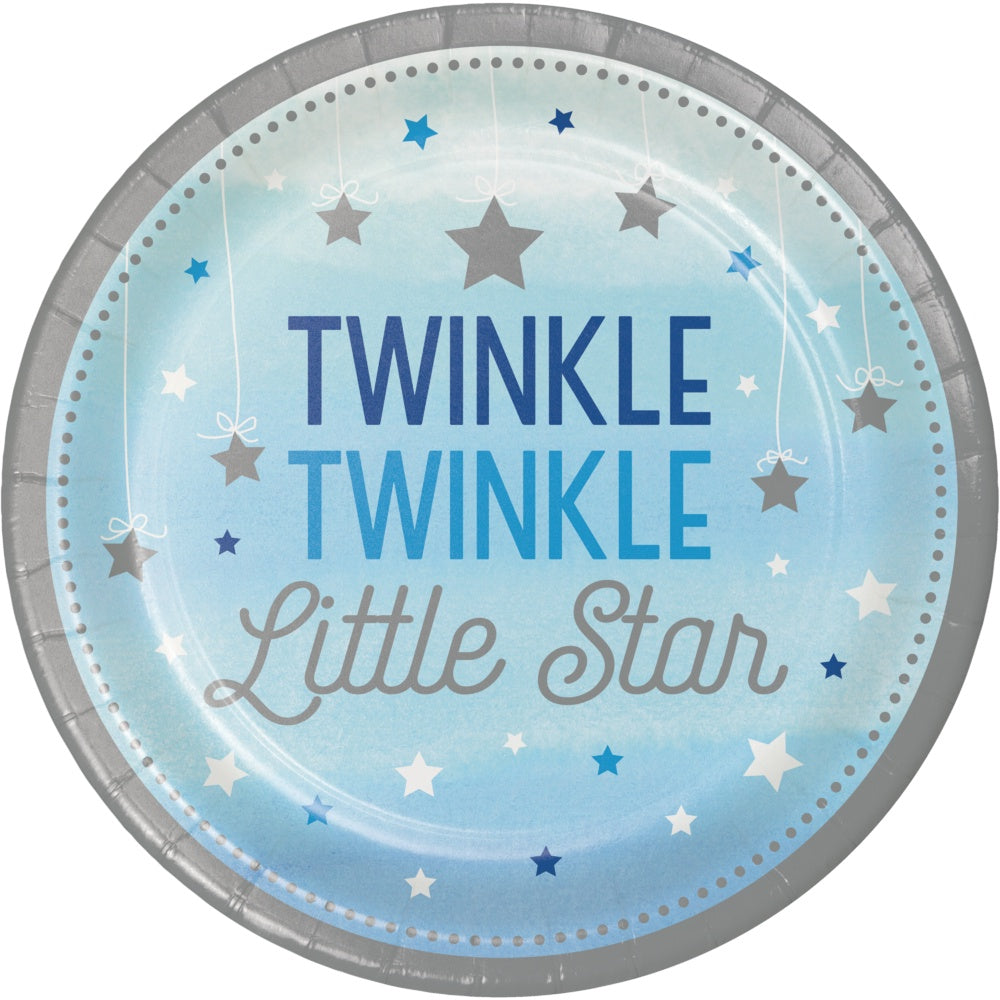 One Little Star Boy 9In Plates