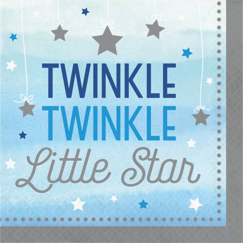 One Little Star Boy Lunch Napkins