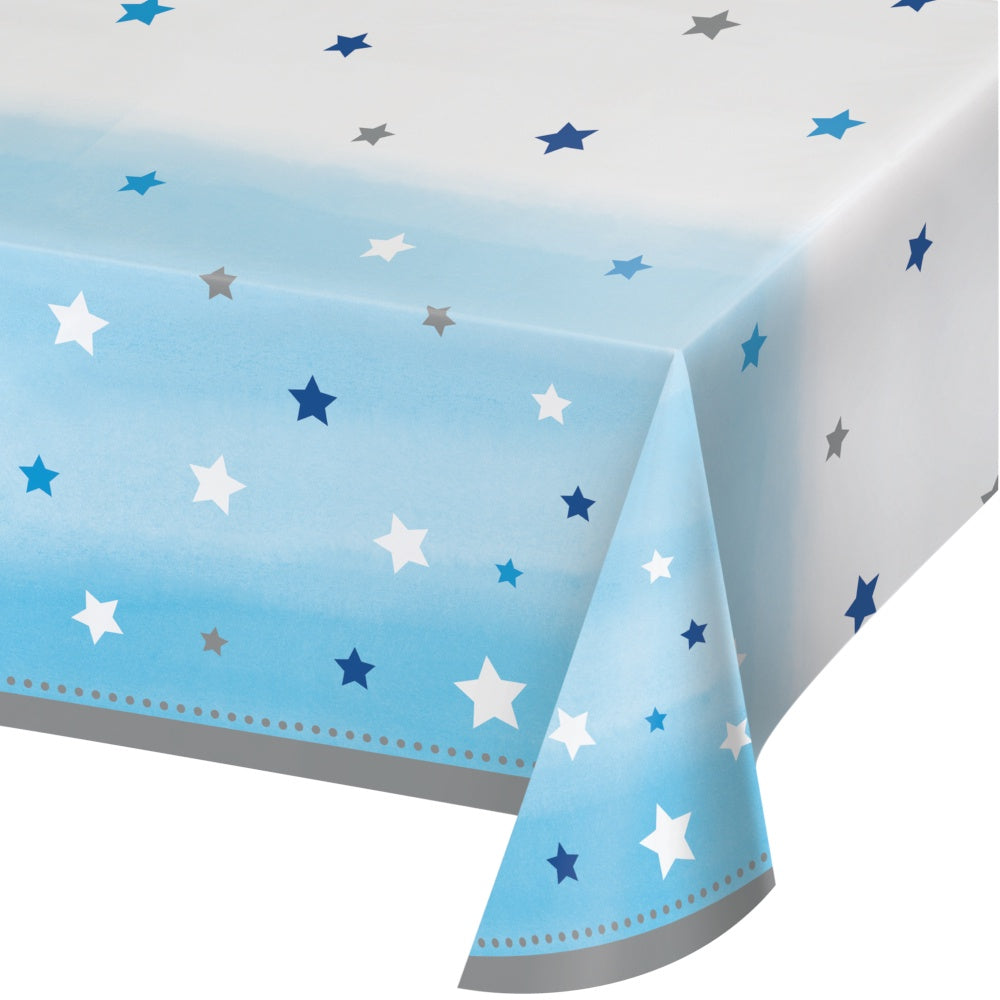 One Little Star Table Cover - Blue