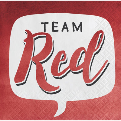 Team Red Or White Bev Napkins