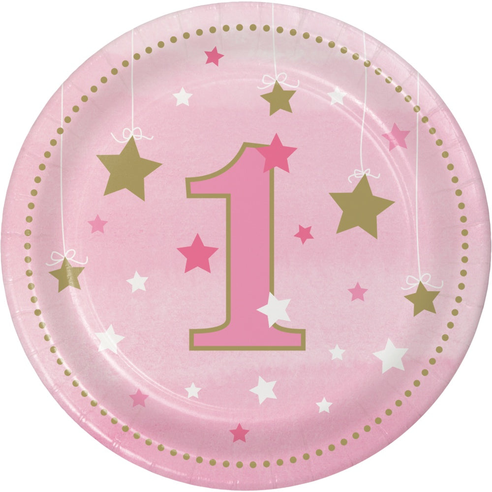One Little Star Girl 7In Plates