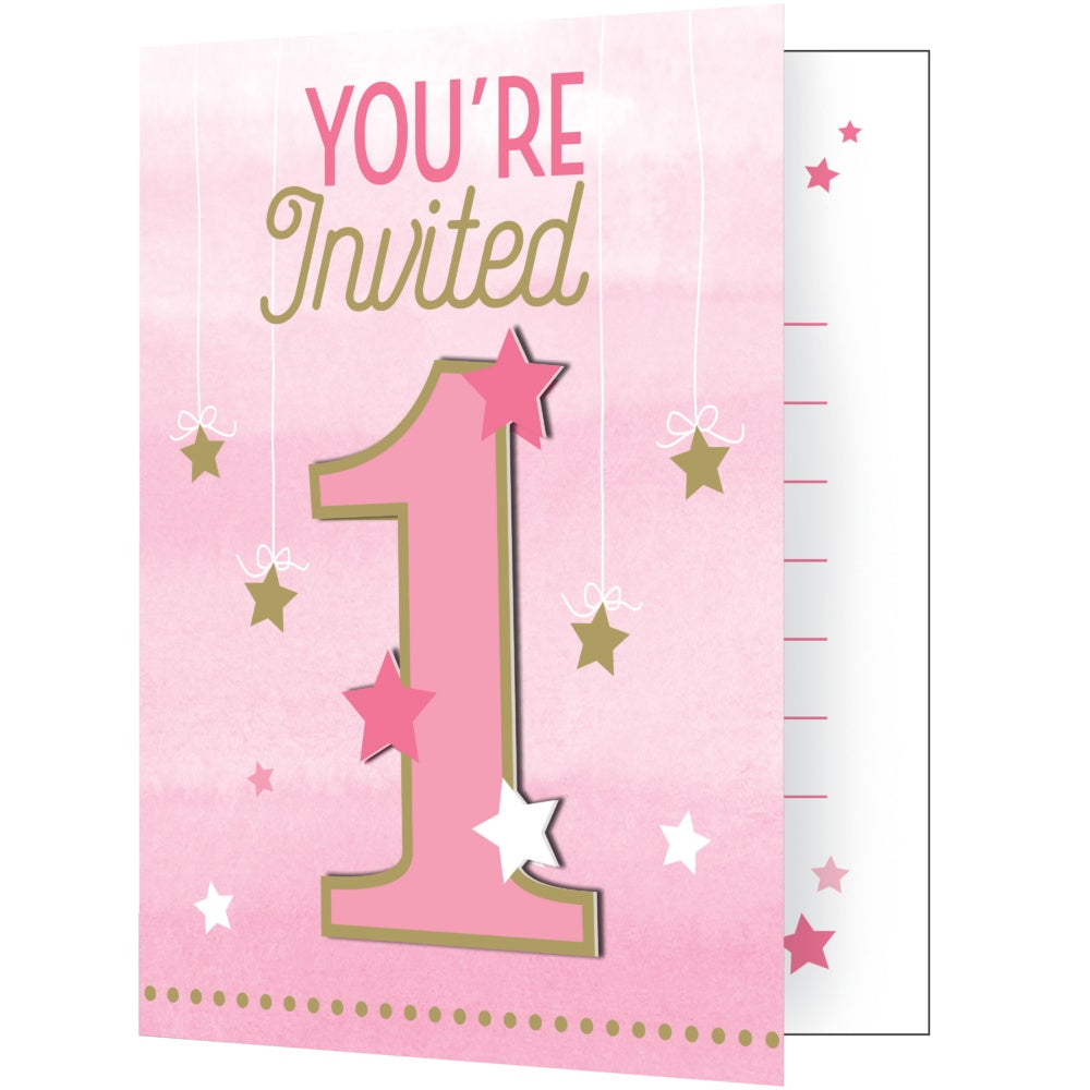 One Little Star Girl Invites