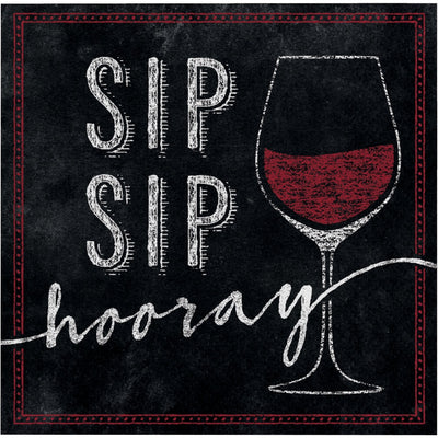 Sip Sip Hooray Bev Napkins