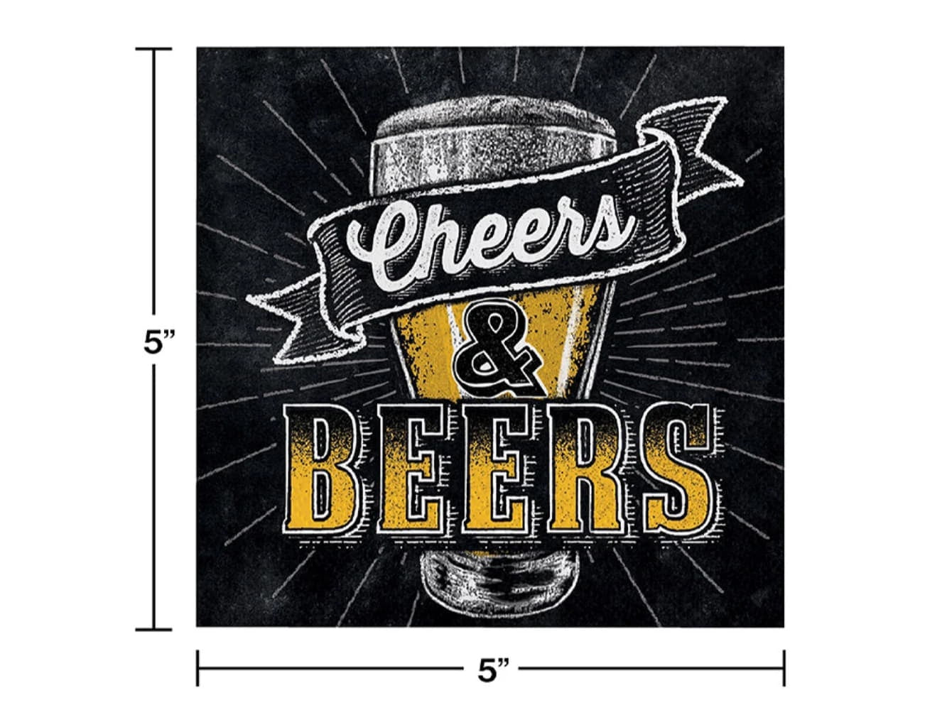 Cheers & Beers Beverage Napkins, 16Ct