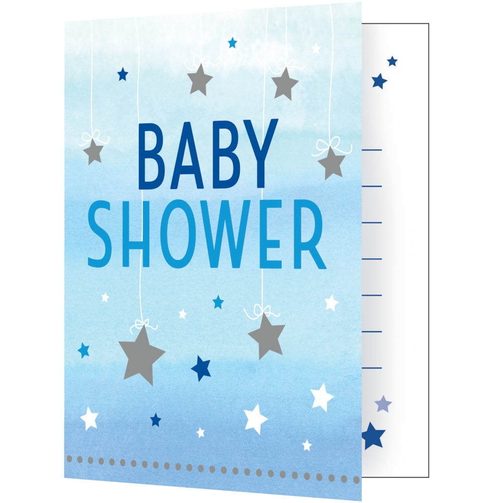 One Little Star Invites - Blue