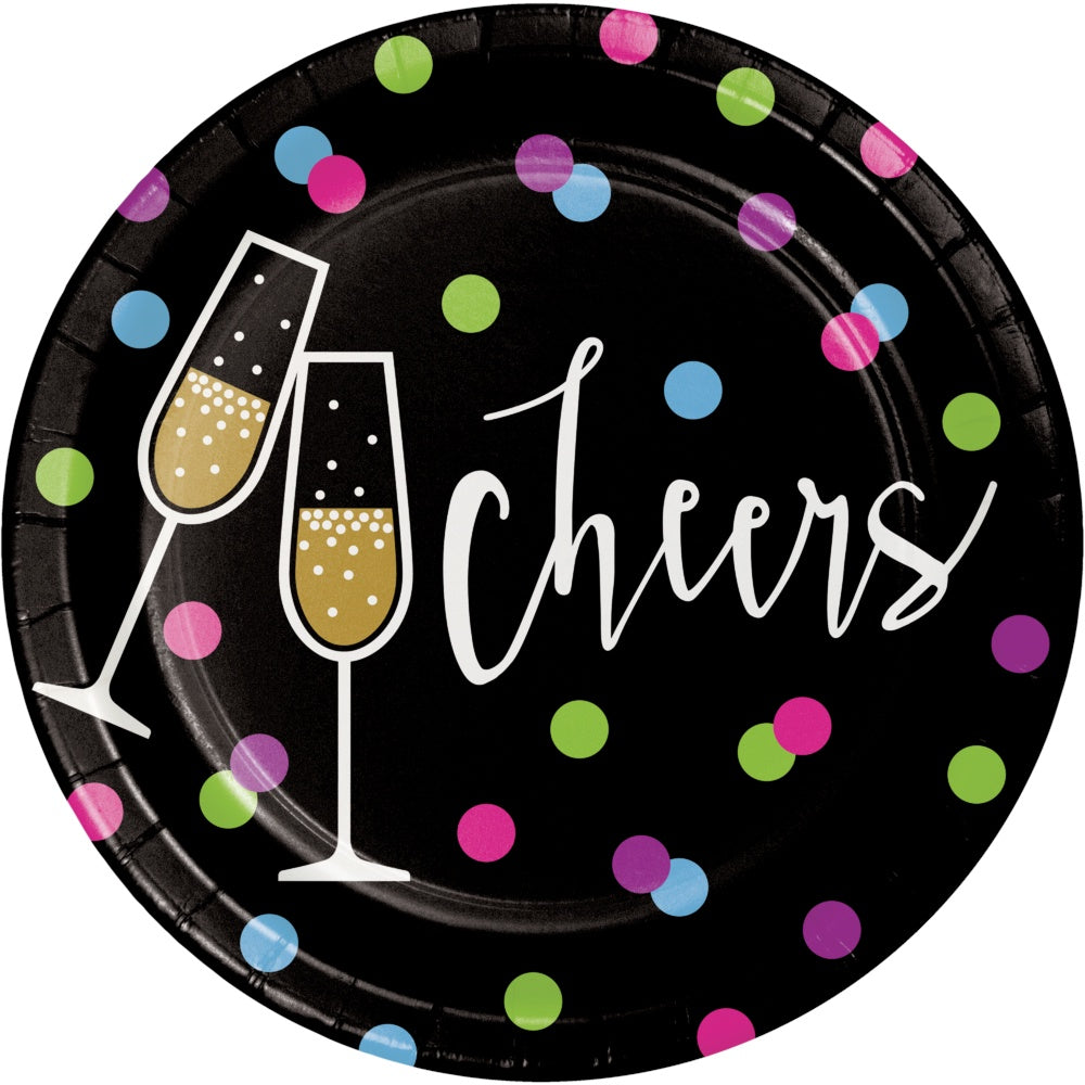 New Year Cheers 7In Plates