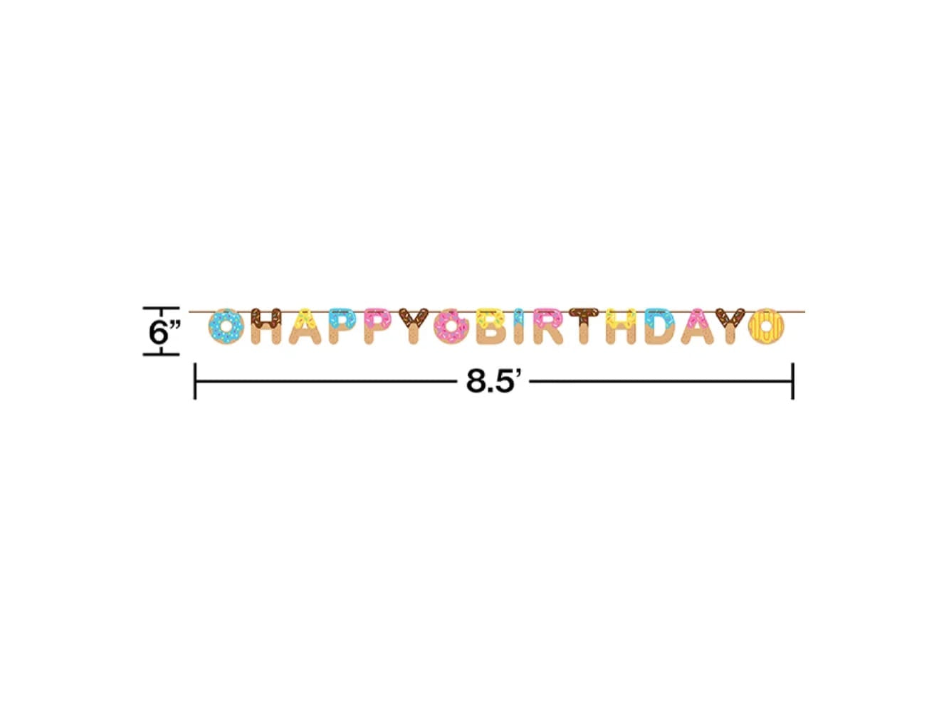 Donut Time Ribbon Banner