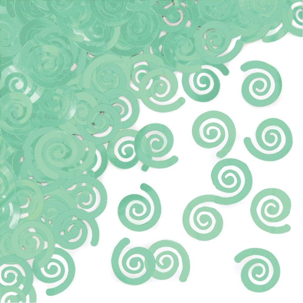 Fresh Mint Swirls Confetti