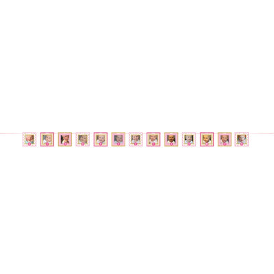 1St Birthday Custom Banner - Pink