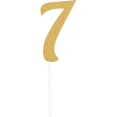 Gold Glitter Cake Topper-#7