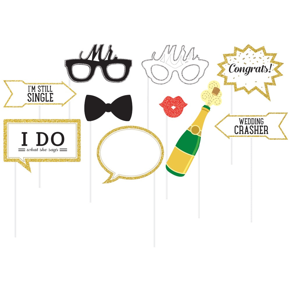 Wedding Photo Props 10Pcs