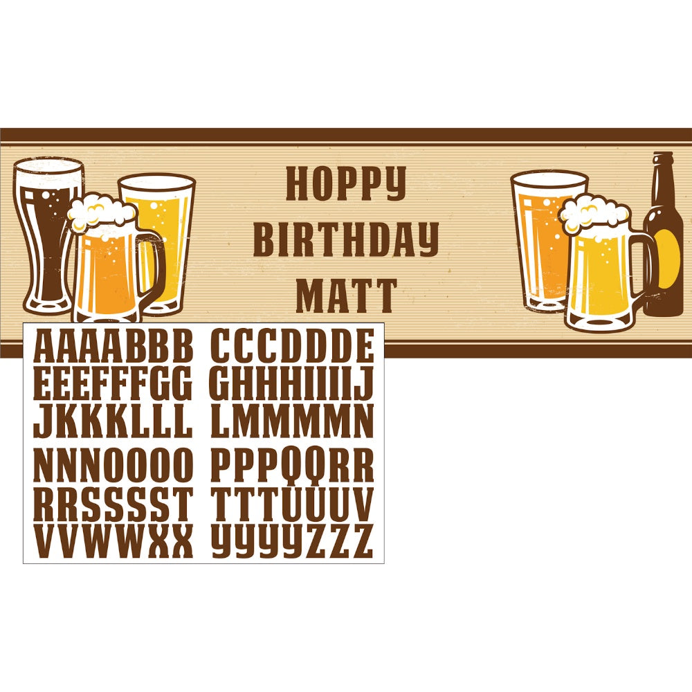 Cheers & Beers Party Banner