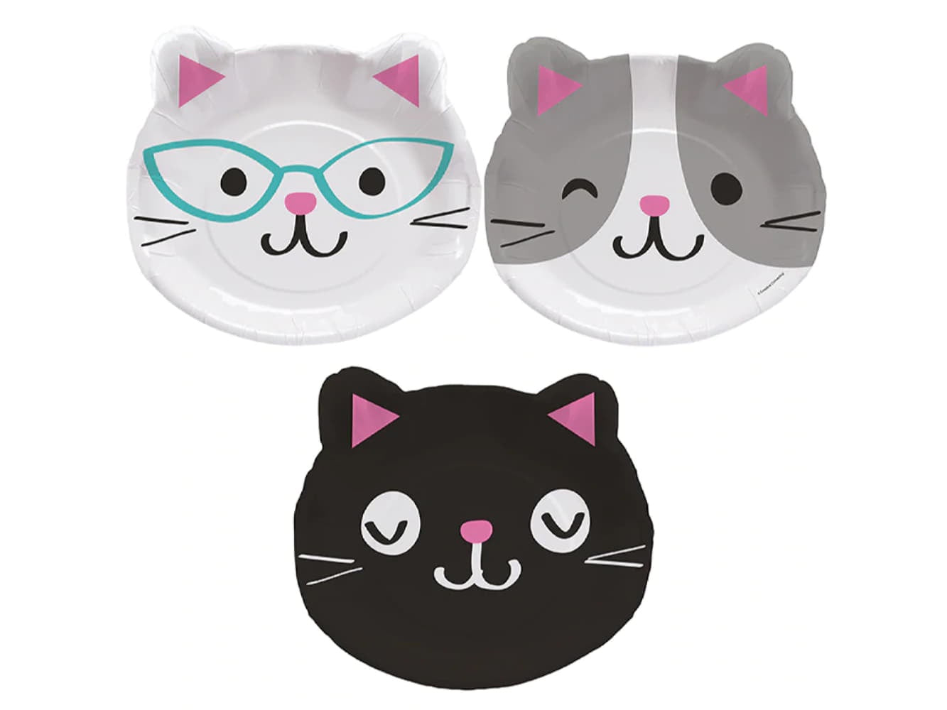 Purr-Fect Party 9In Shaped Plates