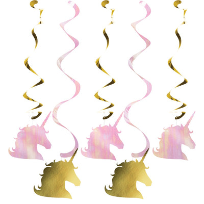 Unicorn Sparkle Dizzy Danglers - 5Pk