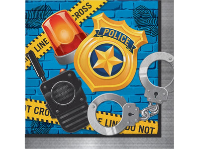 Police Party Lunch Napkins/Disc