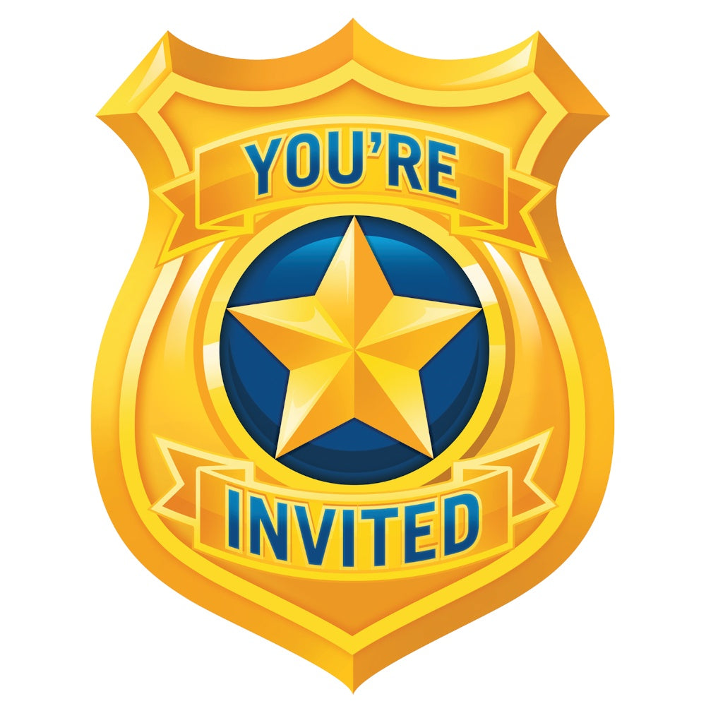 Police Party Invitations/Disc