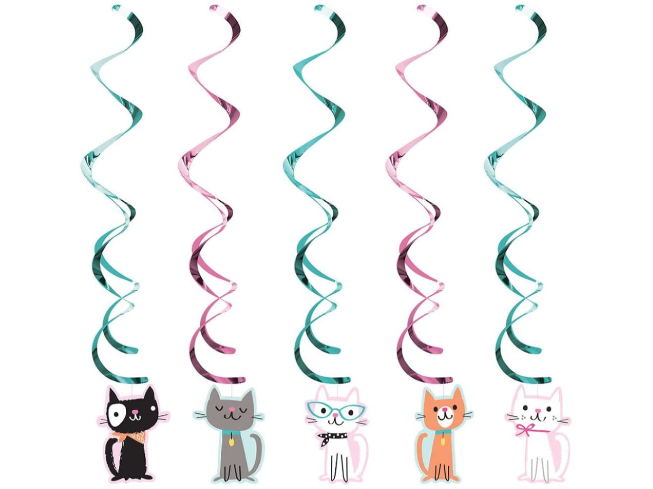 Purr-Fect Party Dizzy Danglers, 5/Pk