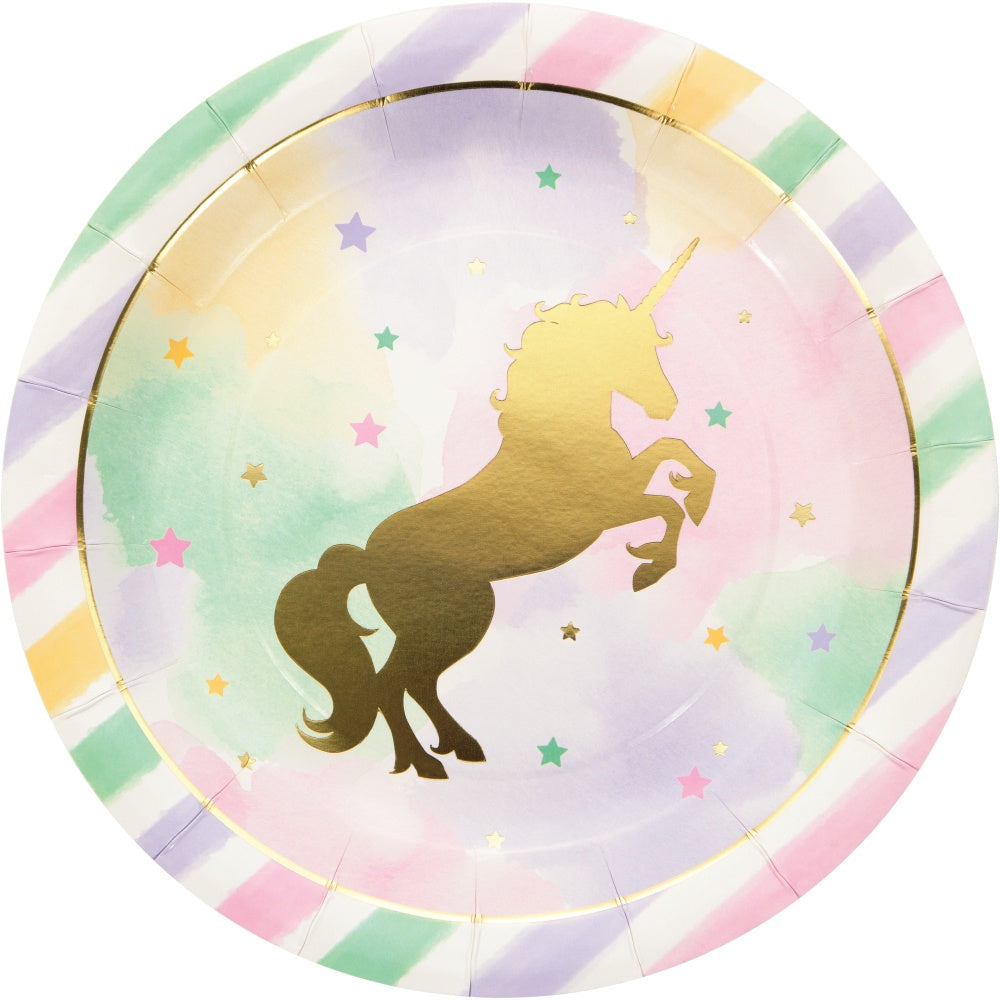 Unicorn Sparkle 9In Plates