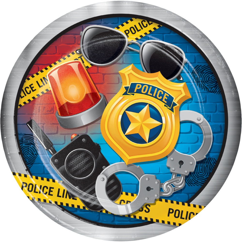 Police Party 9In Plates