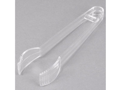 7" Clear Plastic Tongs