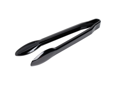 Black 12" Disposable Plastic Tongs