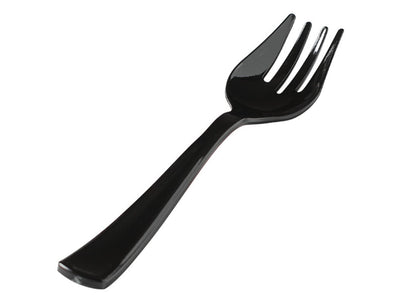 10 1/2" Black Heavy‑Duty Disposable Serving Fork