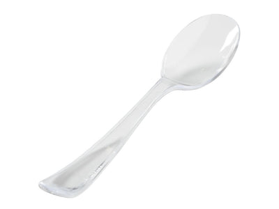 10" Clear Heavy-Duty Disposable Serving Spoon