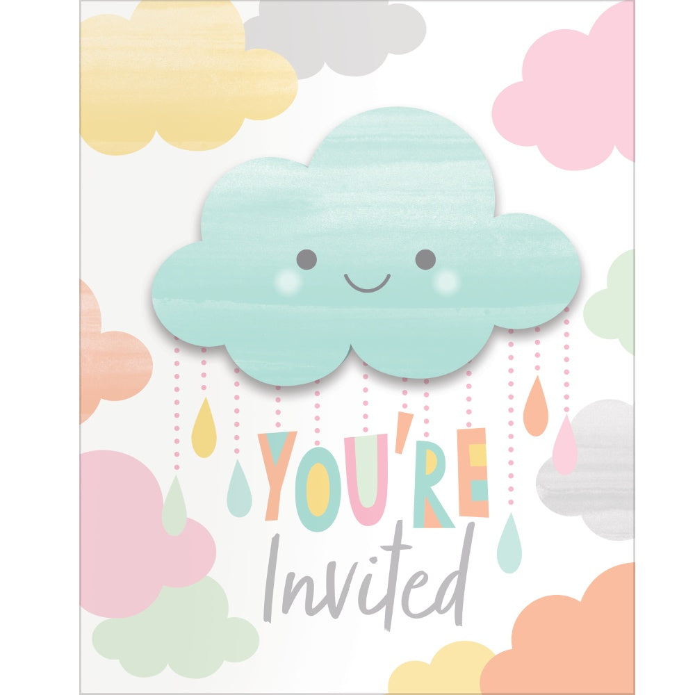 Sunshine Baby Shower Invites - 8Ct/Disc