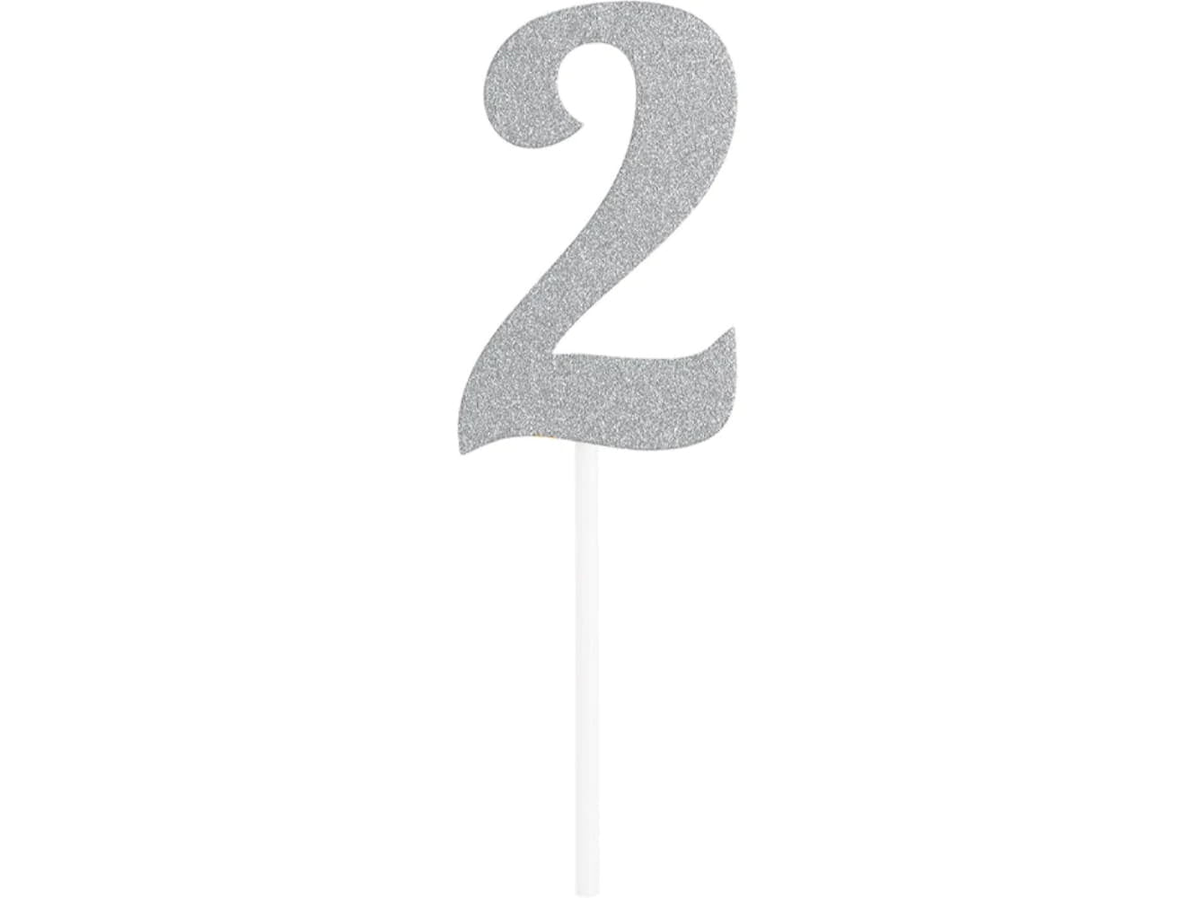 Silver Cake Topper-#2