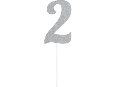 Silver Cake Topper-#2