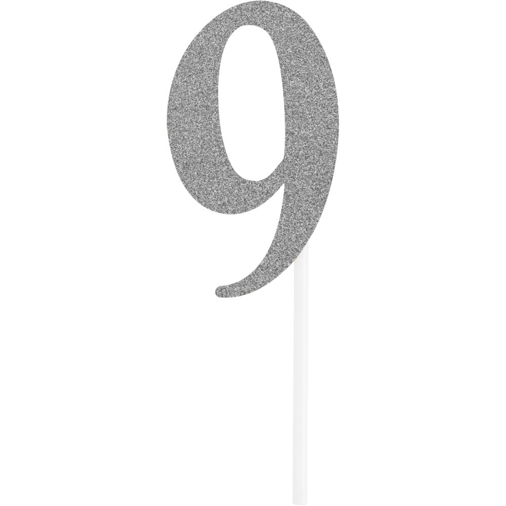 Silver Cake Topper - #9