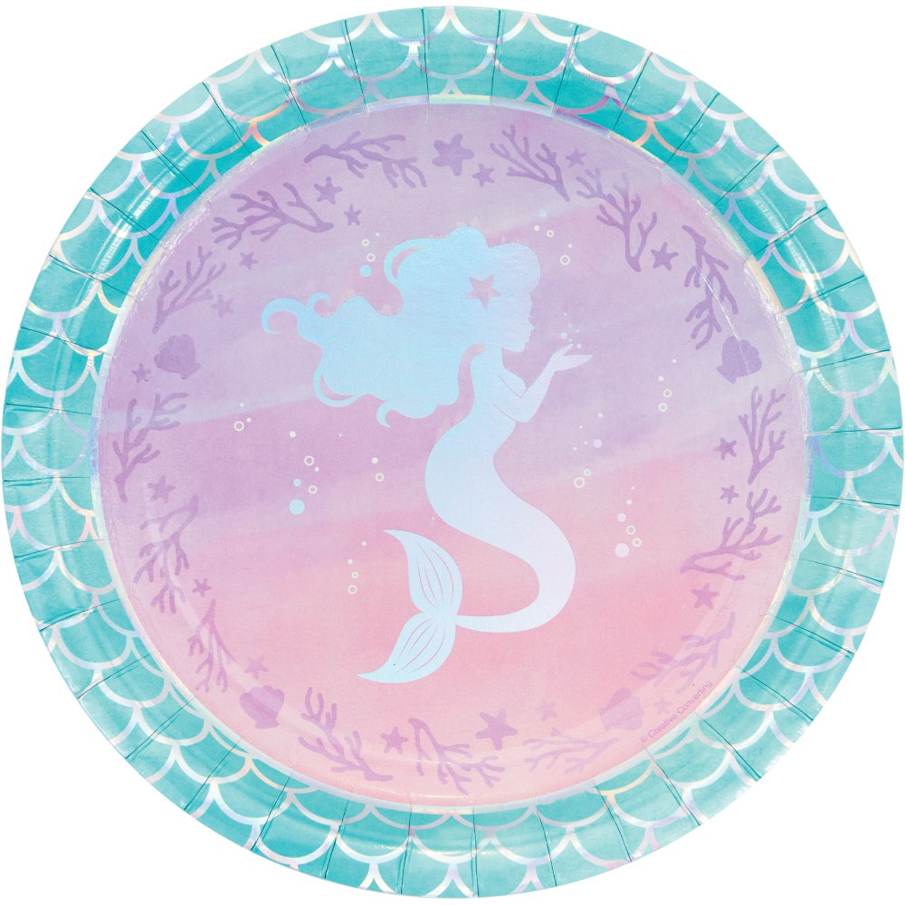 Mermaid Shine 9In Plates