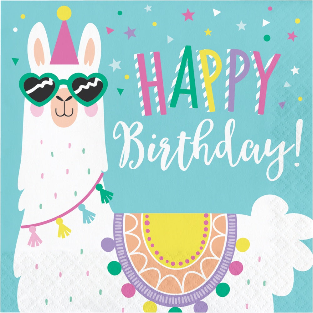 Llama Party Lunch Napkins