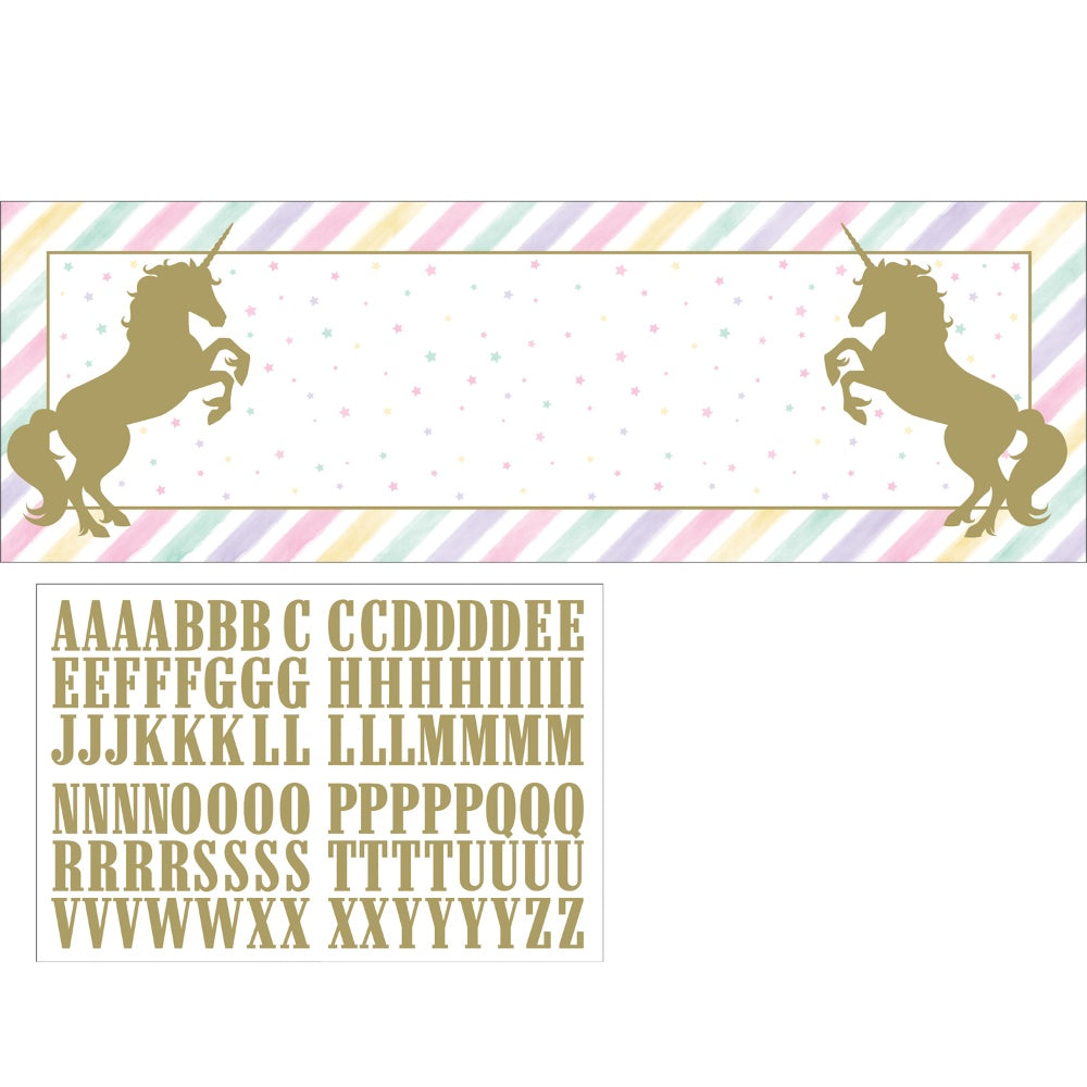 Unicorn Sparkle Party Banner