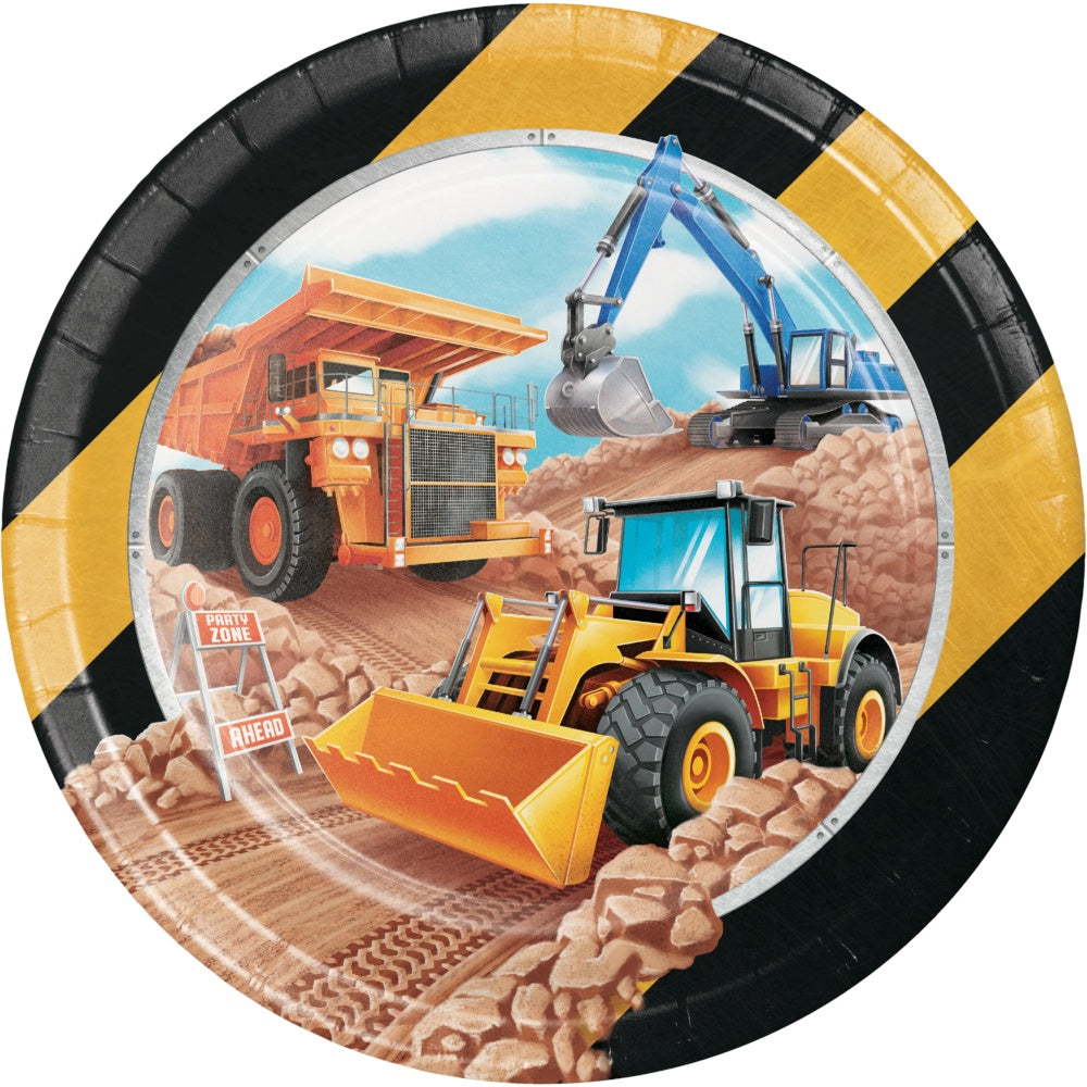Big Dig Construction 9In Plates