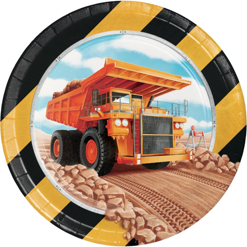 Big Dig Construction 7In Plates