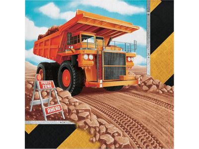 Big Dig Construction Lunch Napkins
