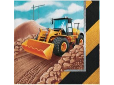 Big Dig Construction Beverage Napkins