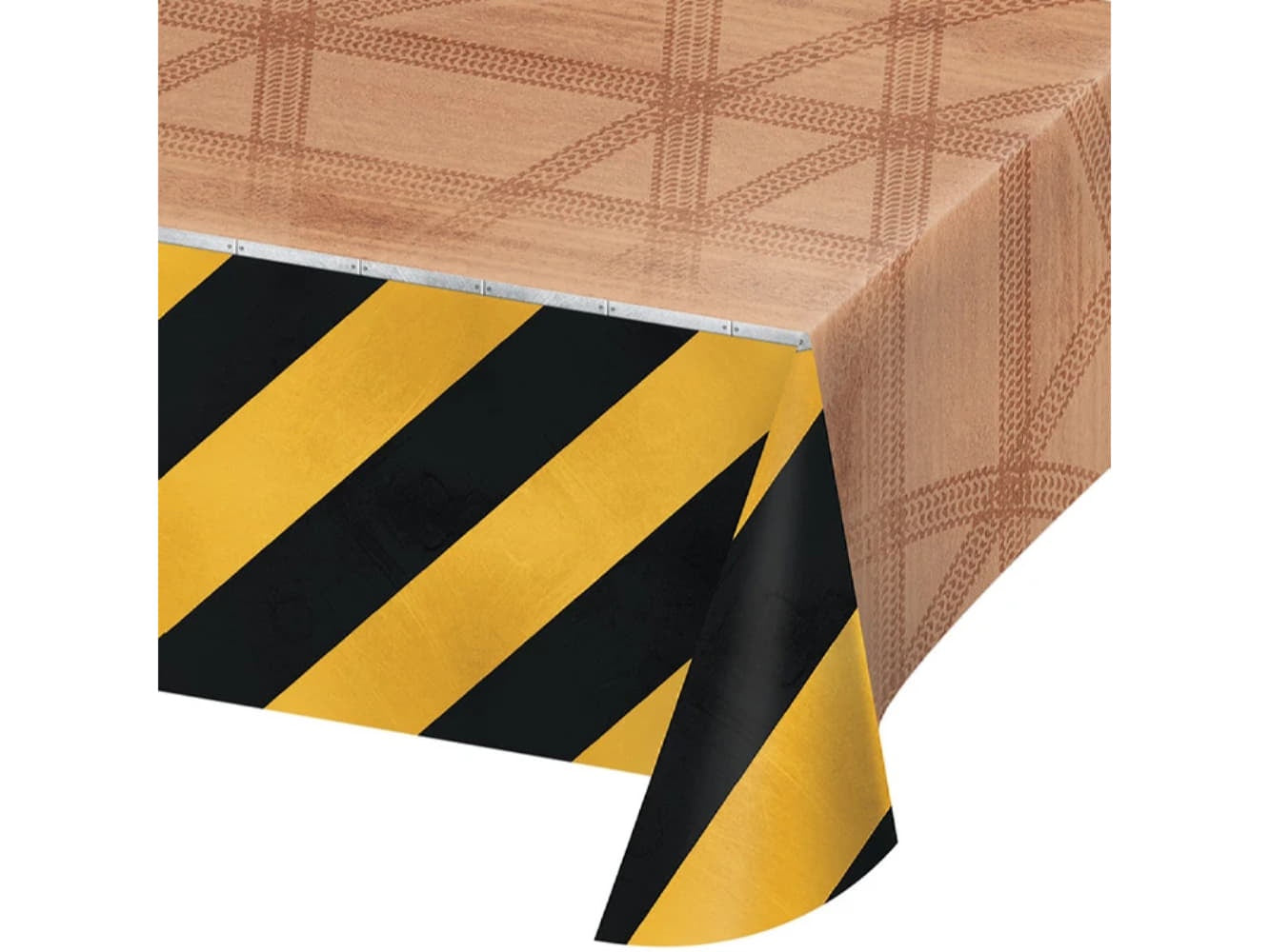 Big Dig Construction Plastic Table Cover