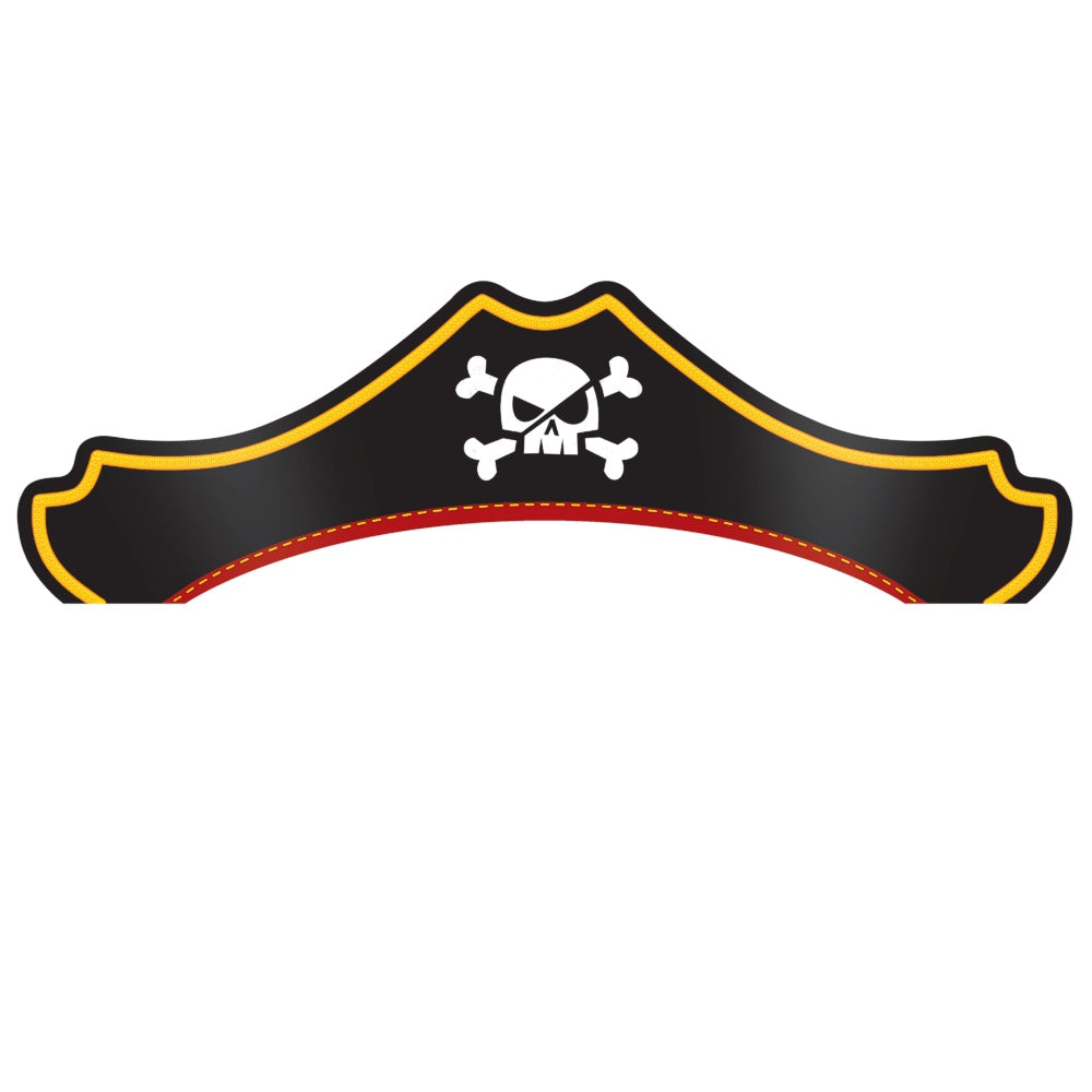 Paper Pirate Hats - 8Ct