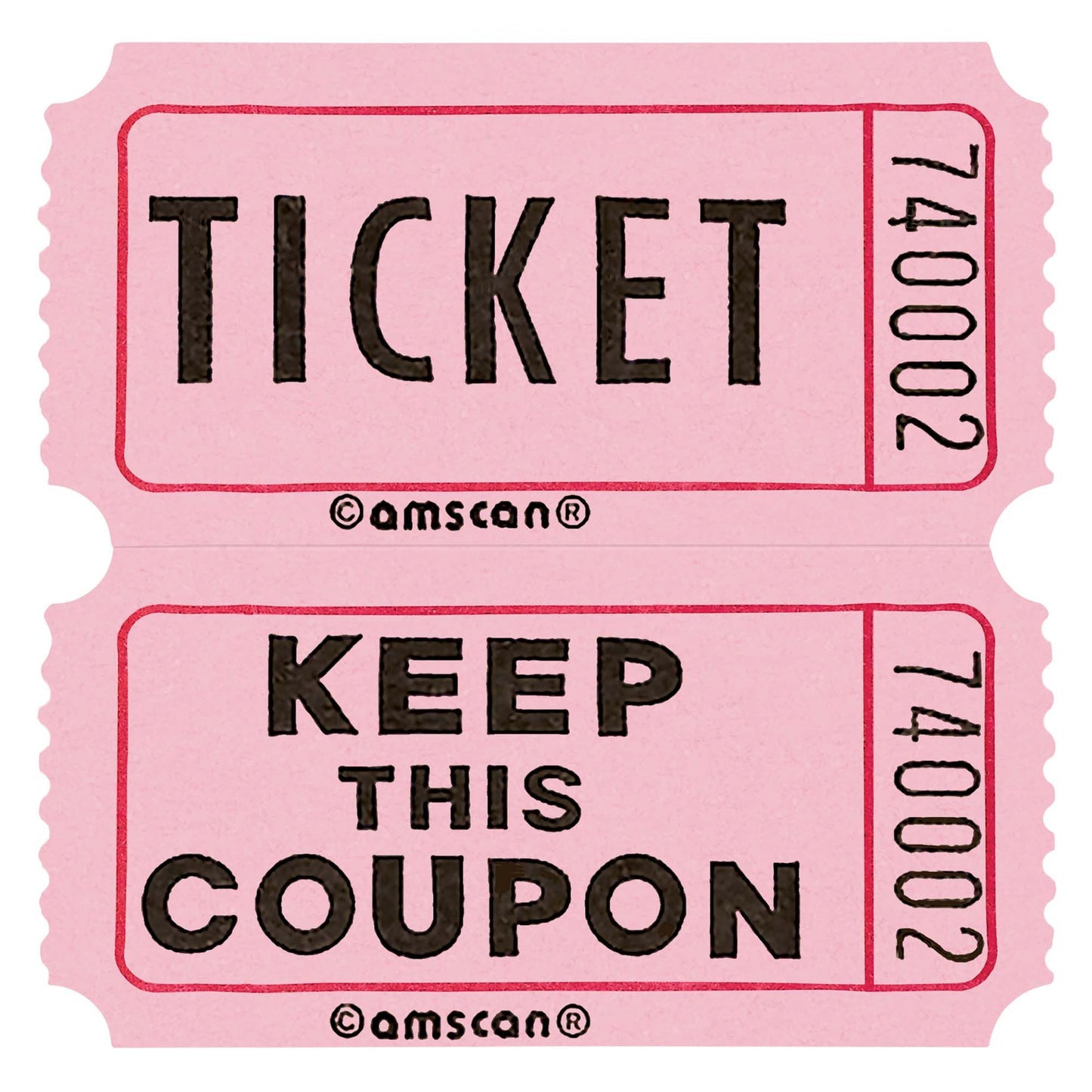Pink Double Ticket Roll
