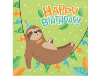 Sloth Party Lunch Napkins - (Duplicate Imported from WooCommerce)
