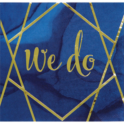 Navy&Gold Lunch Napkins - We Do!