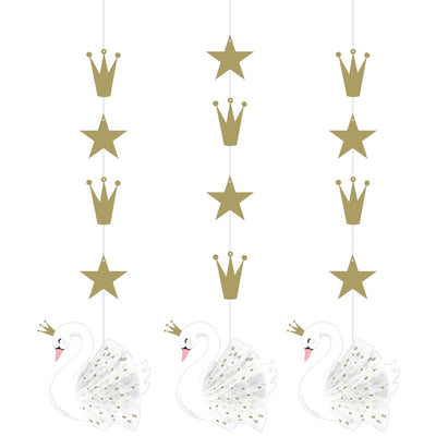 Stylish Swan Party Hanging Cutouts