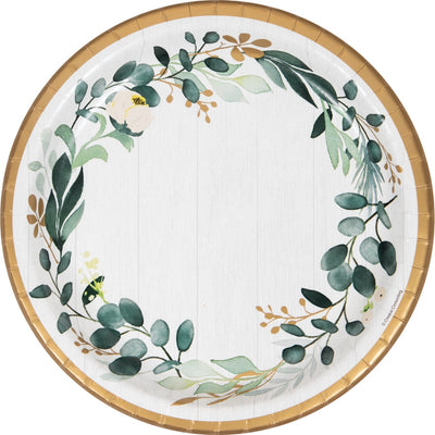 Eucalyptus Greens 10In Plates-8Ct