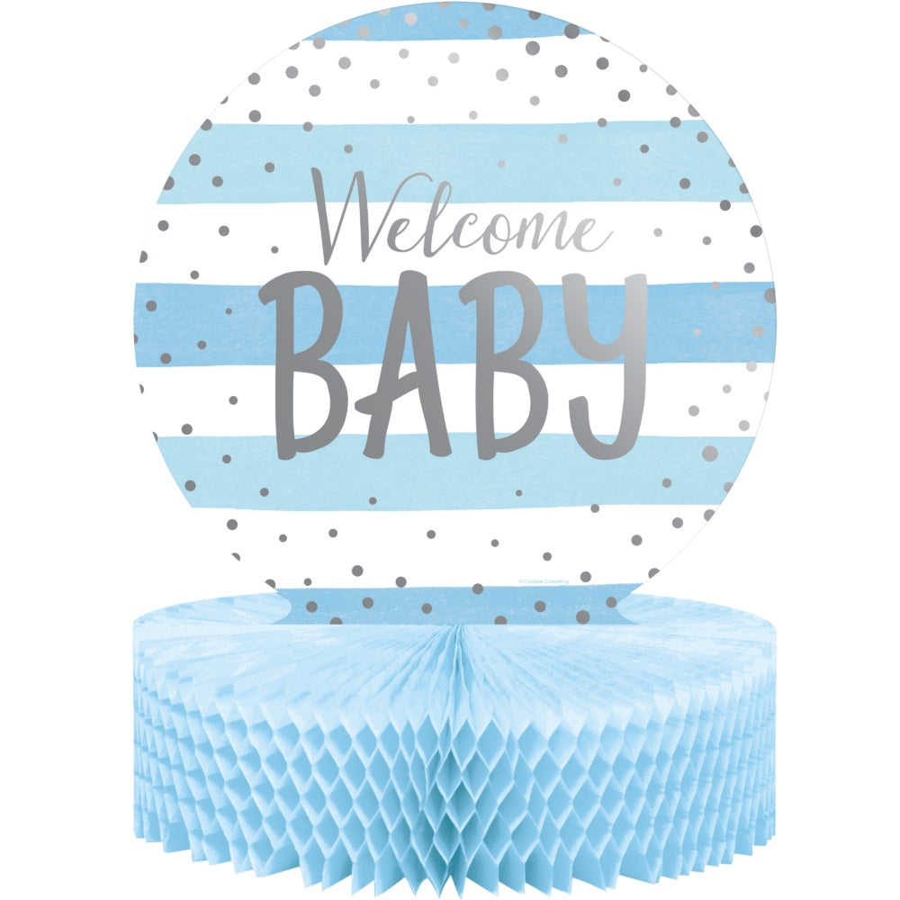 Welcome Baby Centerpiece-Blue