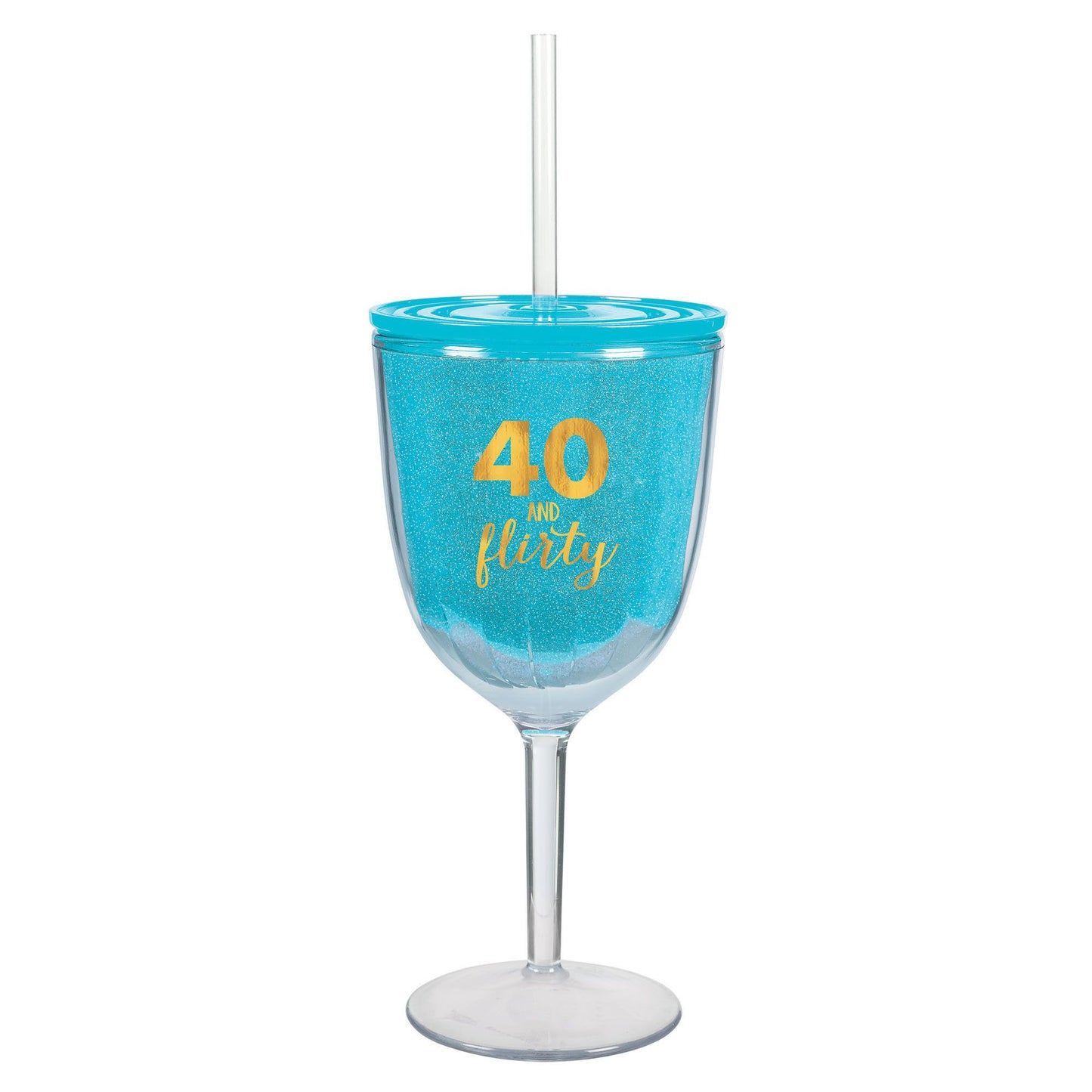 40 And Flirty Plastic Cup, Hot - Stamped