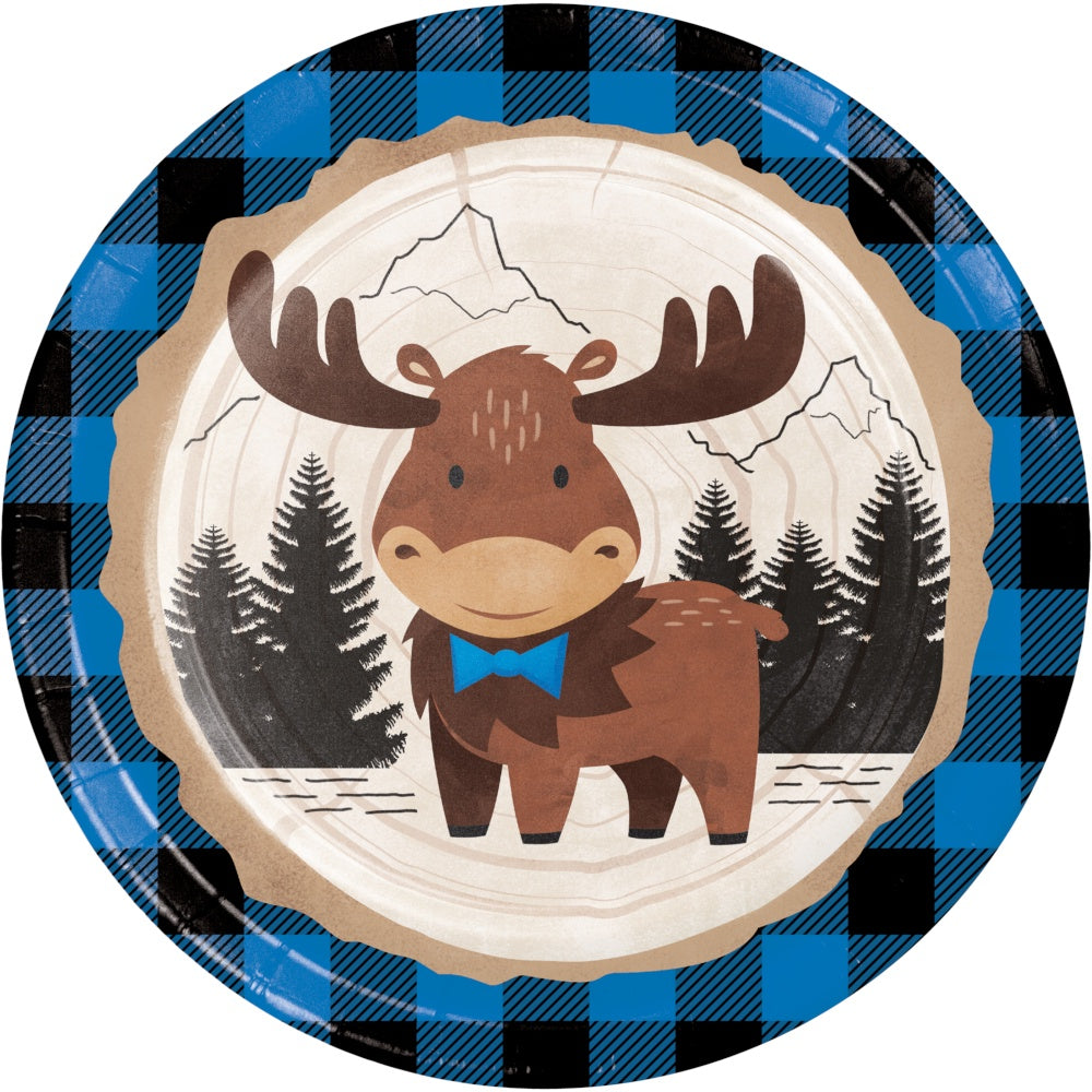 Moose Buffalo Plaid 9-Inch Plates